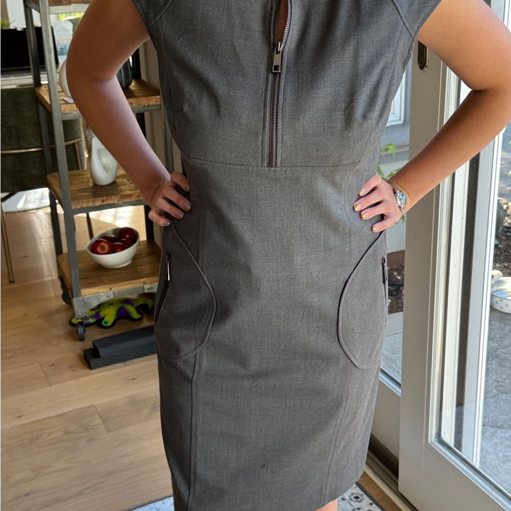 Elegant Gray Women's Dress